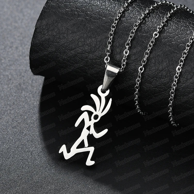 Crazy Runner Dude Necklace