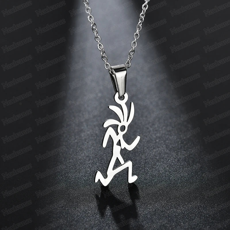 Crazy Runner Dude Necklace