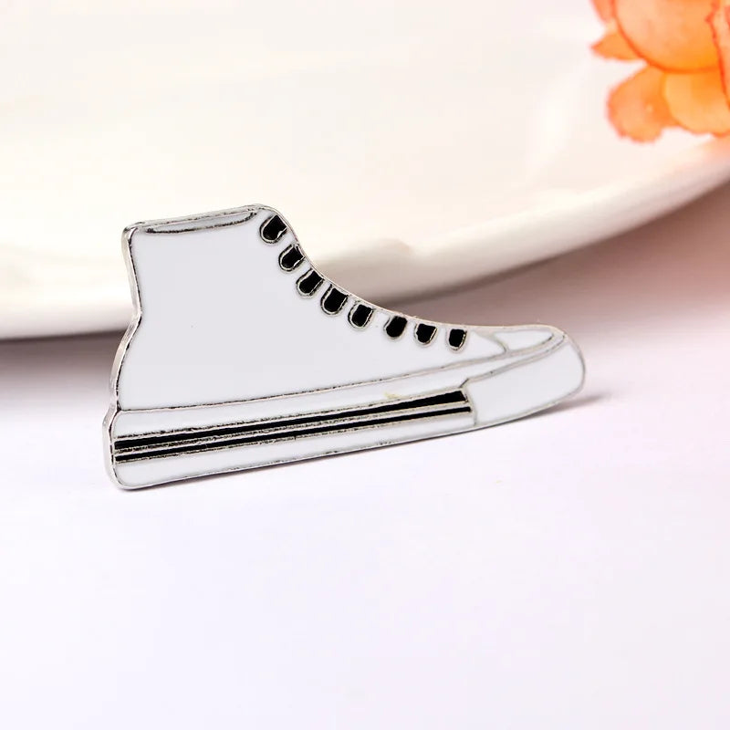white high tip sneaker pin