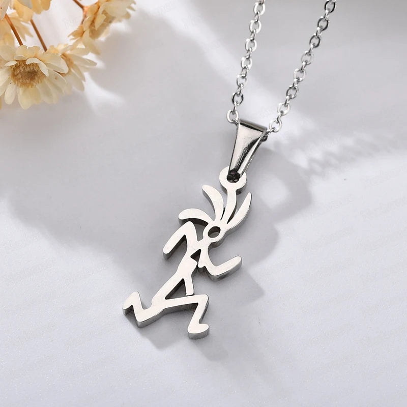 Crazy Runner Dude Necklace