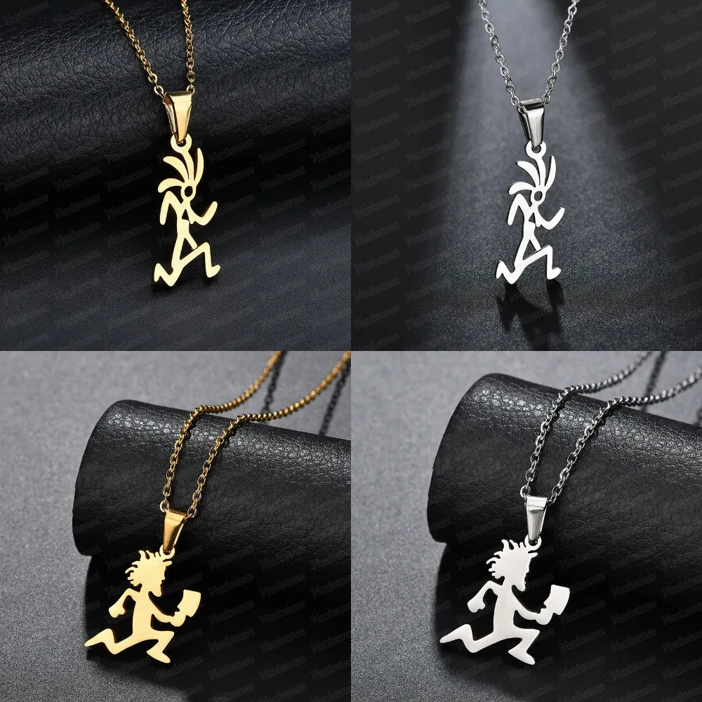 Crazy Runner Dude Necklace