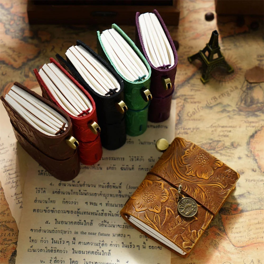Zodiac Signs Mini Leather Journal