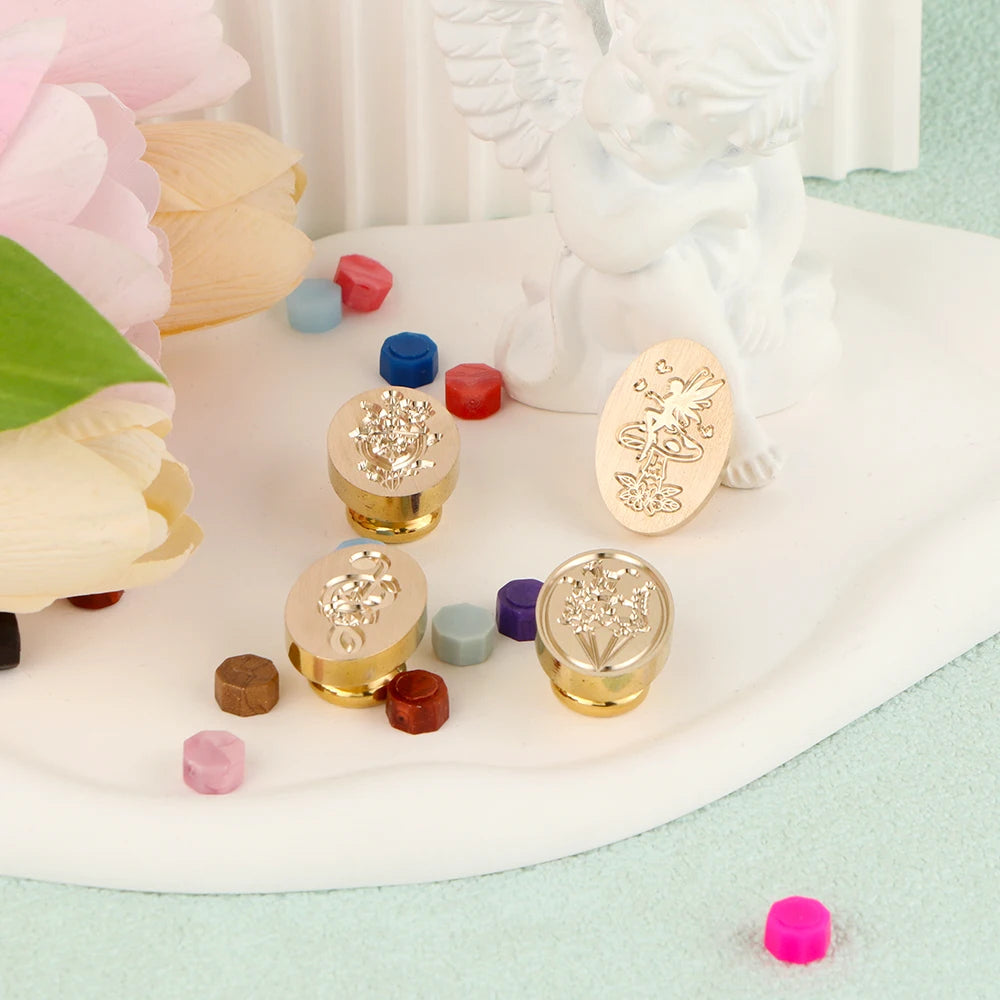 Wax Seal Stamp Music Note Typewriter Graduation Girl Removable Brass Head 25mm for Wedding Envelopes Invitations Embellishment