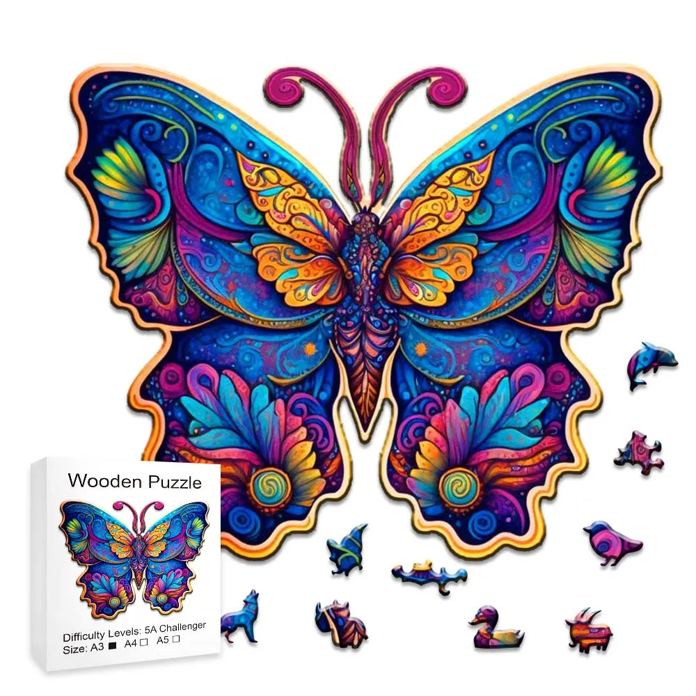 Butterfly wooden puzzle