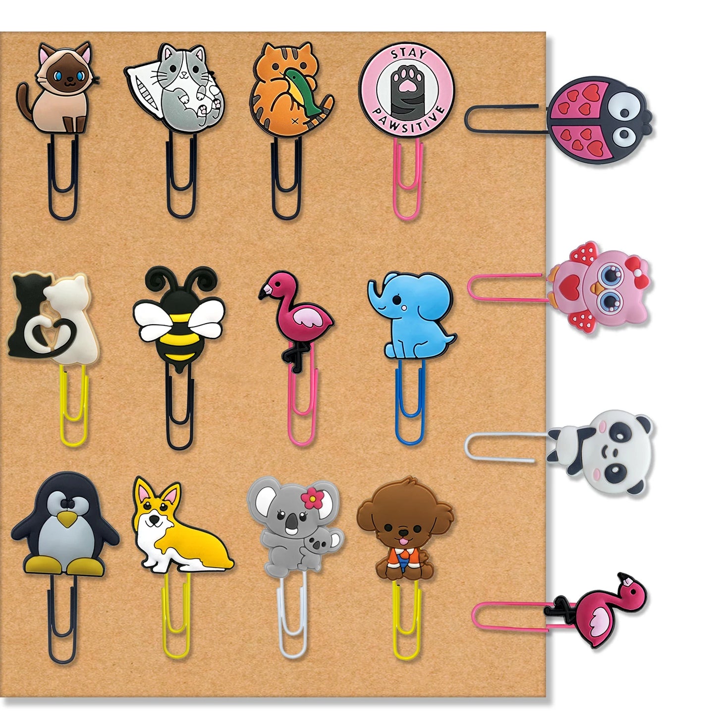Cute Animal Paperclip Bookmark (1)
