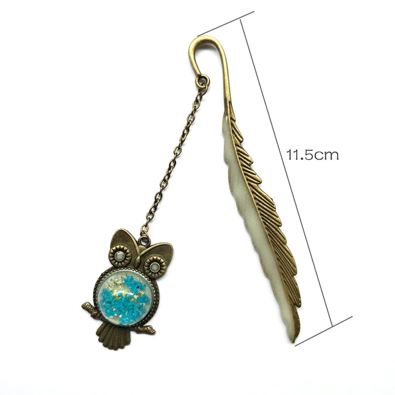Luminous Feather Bookmarks (Various Charms)