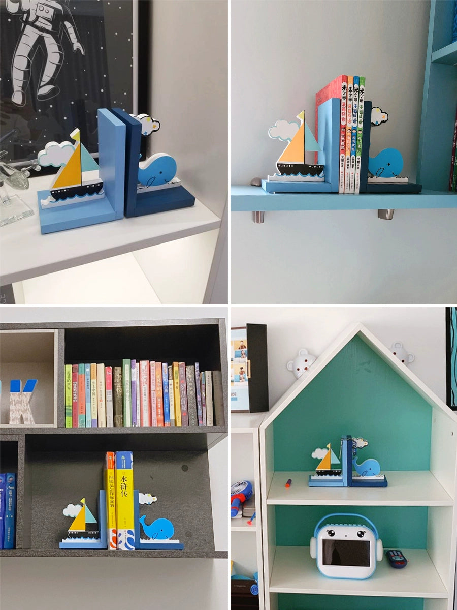 Children's Room Decoration Home Ornament Boy Model Room Layout Desktop Creativity Desk Book Shelf Bookend Decorations