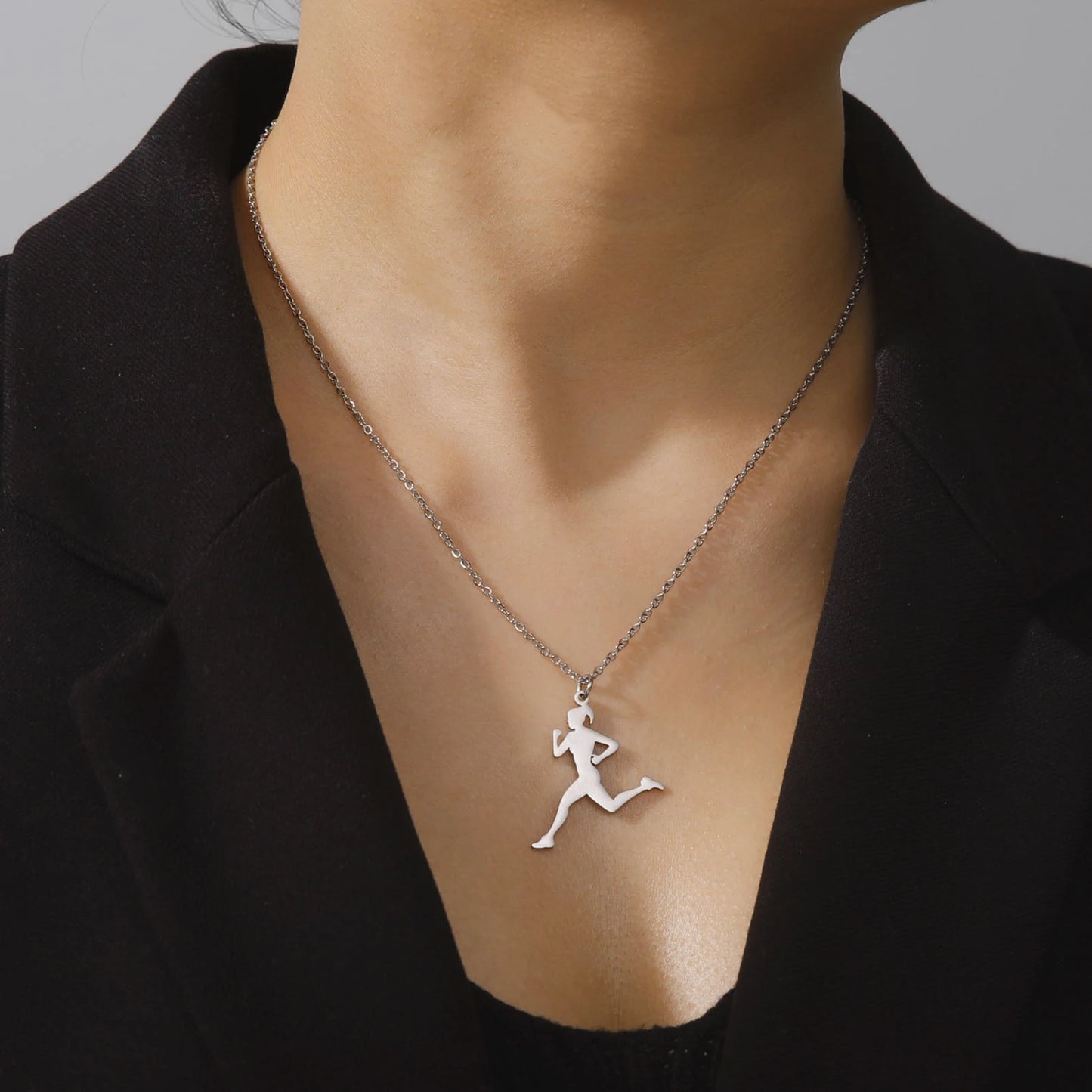 Elite Runner Pendant Necklace for Women