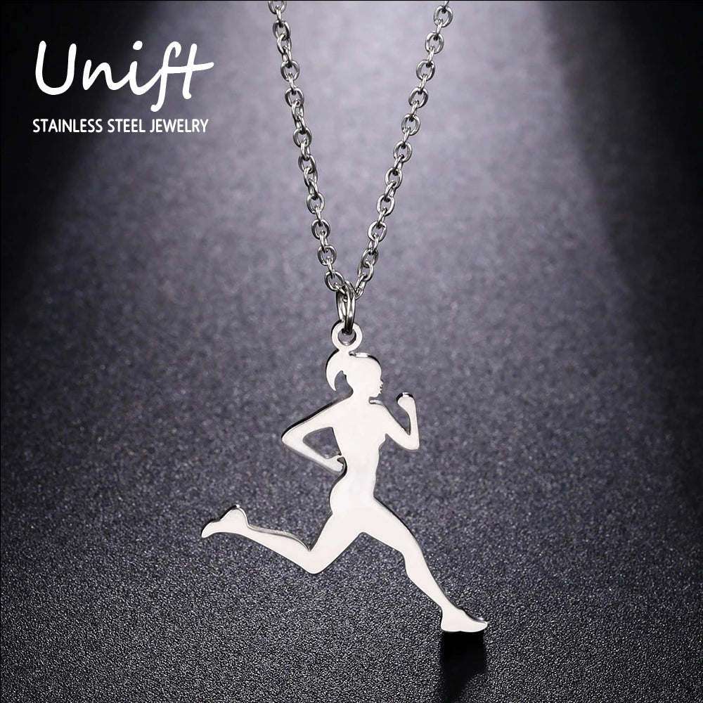 Elite Runner Pendant Necklace for Women